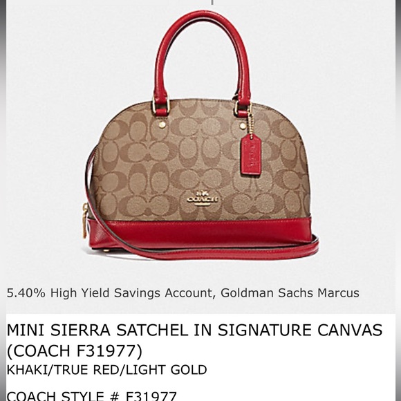 Coach Signature Mini Sierra satchel - Picture 6 of 6